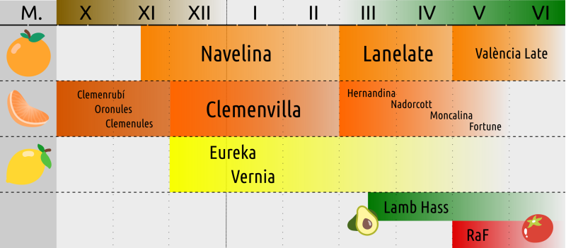 Calendario variedades